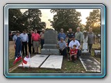 SCV members at W. W. Heartsill's grave Greenwood Cemetery May 2018